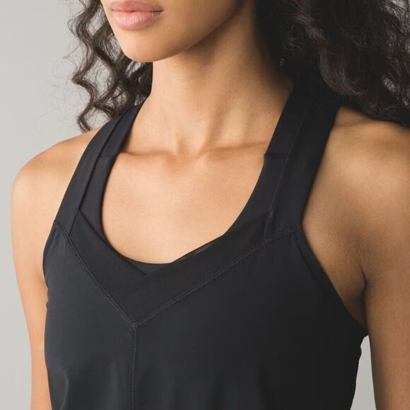 RARE Lululemon Run Open Back Lightweight Onesie Shorts Black 4 - Picture 5 of 12